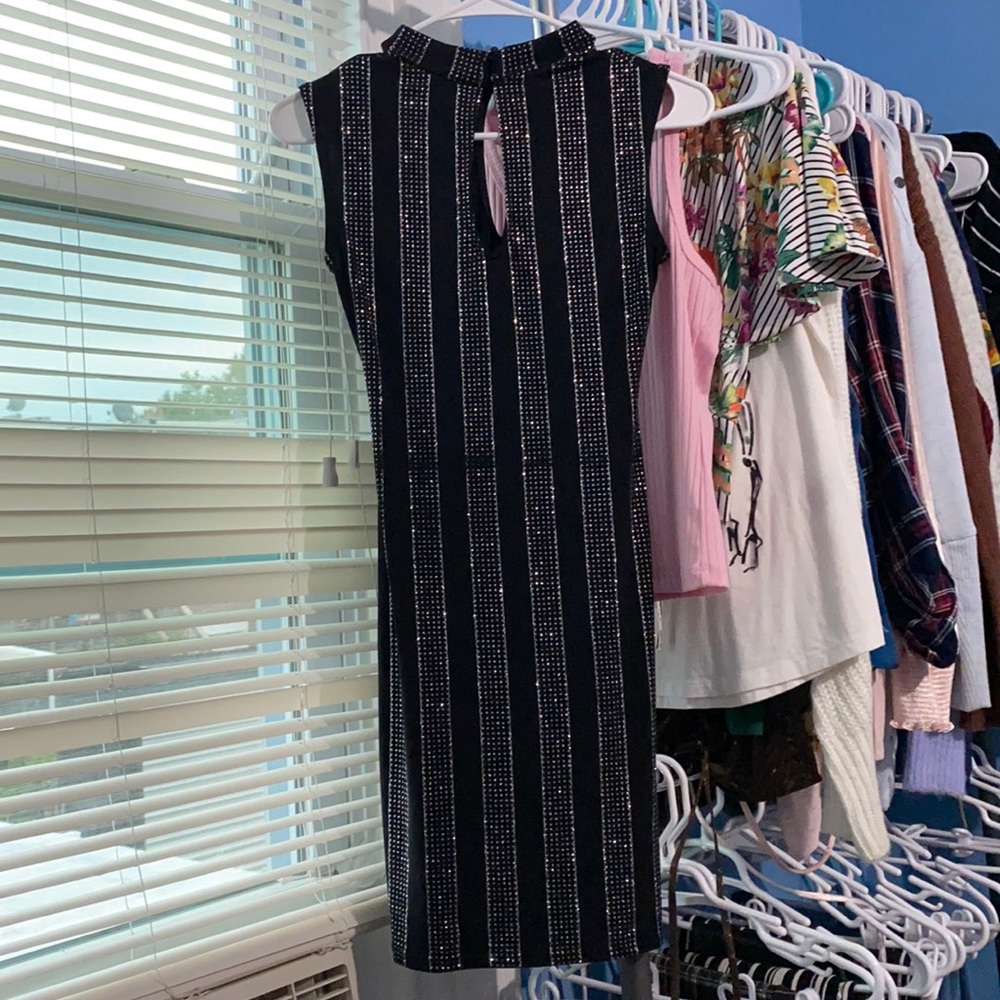 Black Rhinestones dress